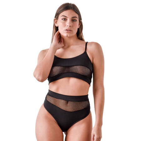 Conjunto de lycra con cintura de red