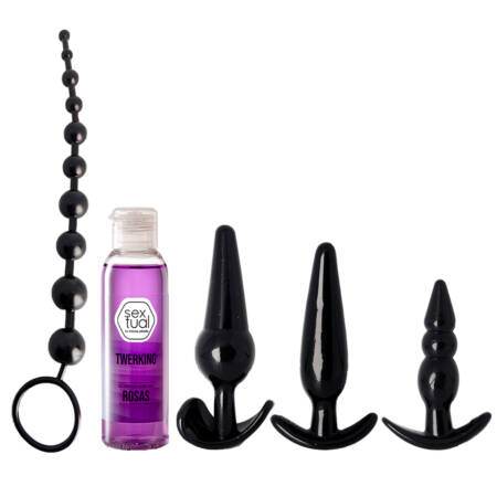 Kit Plug Anal +  Dilatador Progresivo + Gel Lubricante